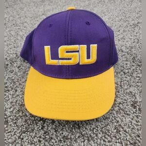 Womens LSU tigers hat. Adjustable velcro backing only used once. Never used.